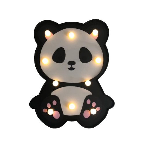 Luz de noche panda a  pilas AA